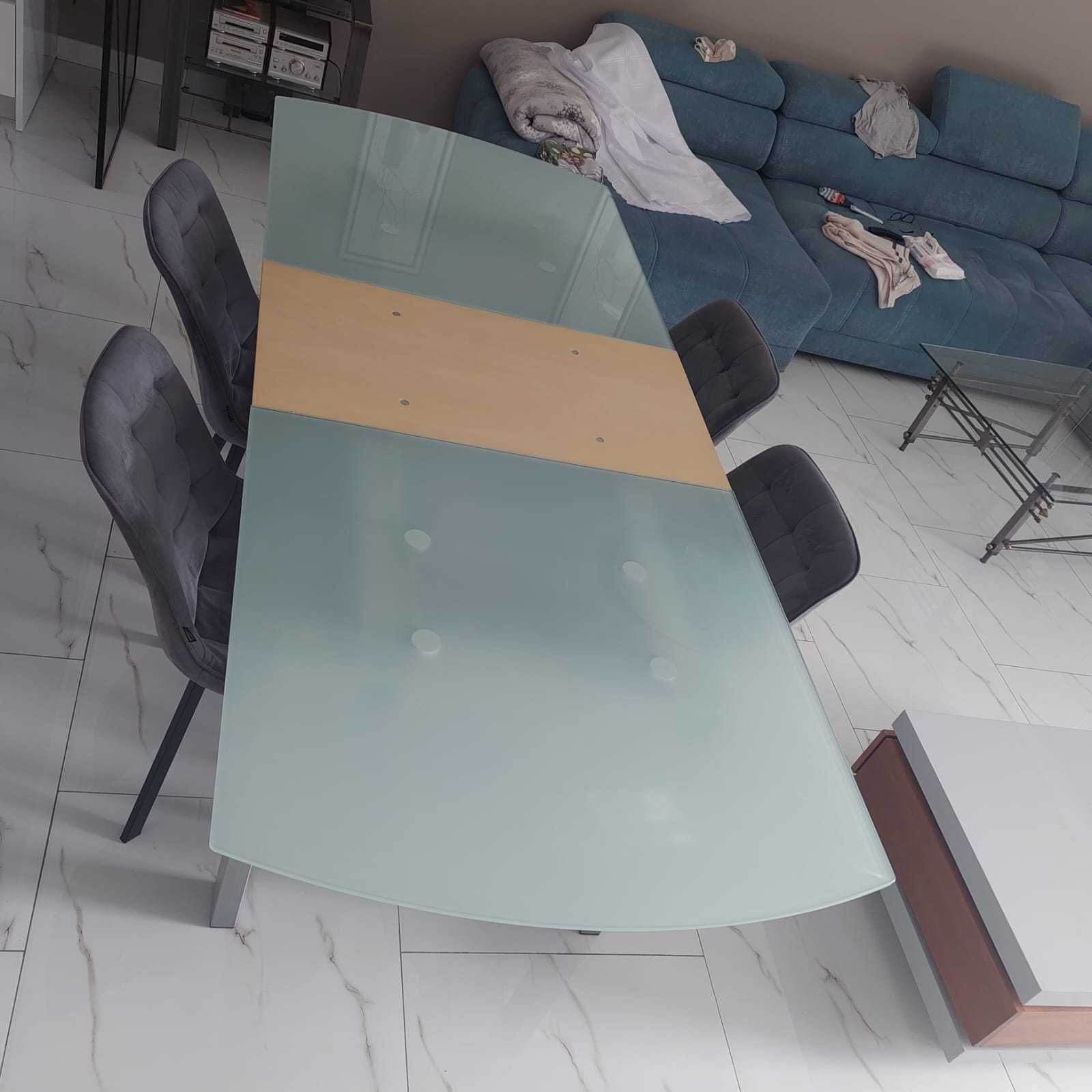 Rozkładany stół + 4 krzesła | 185-220 cm x 84 cm