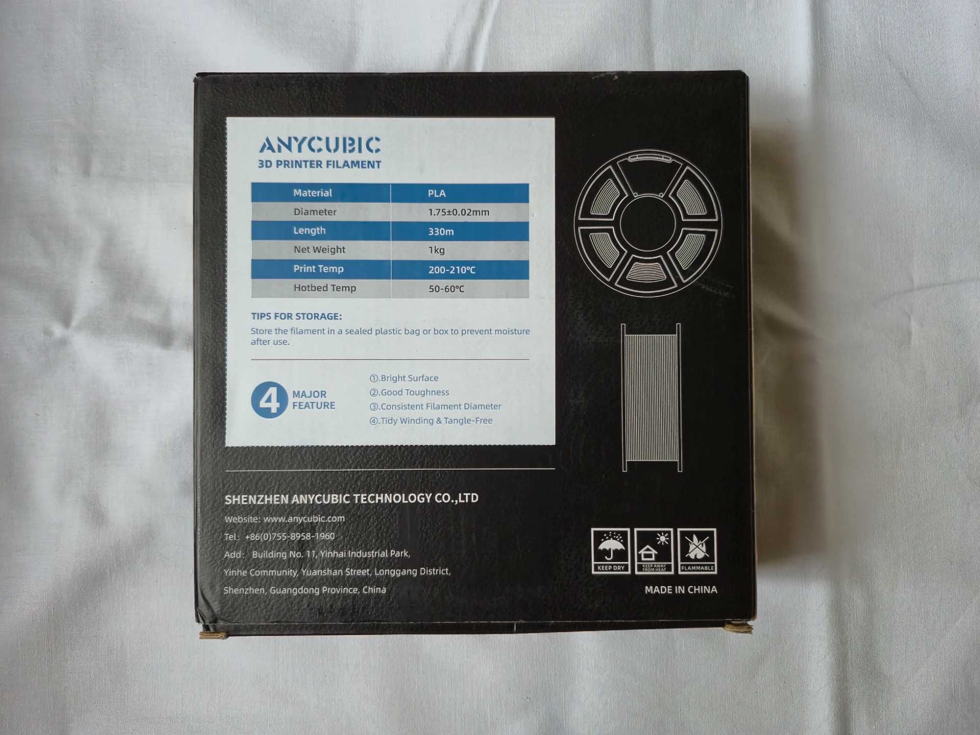 PLA+ філамент Anycubic(Чорний)
