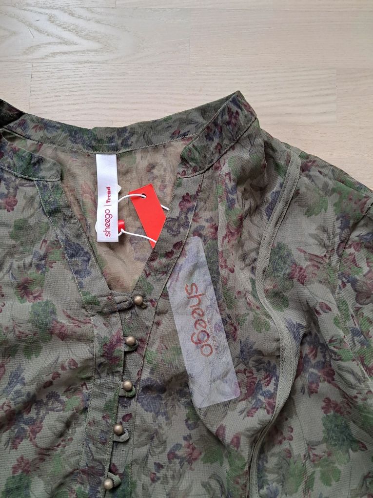 Bluzka r. 50 Nowa z metką Sheego tunika koszula narzutka