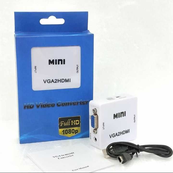Перехідник конвертер VGA2HDMI + Audio to HDMI