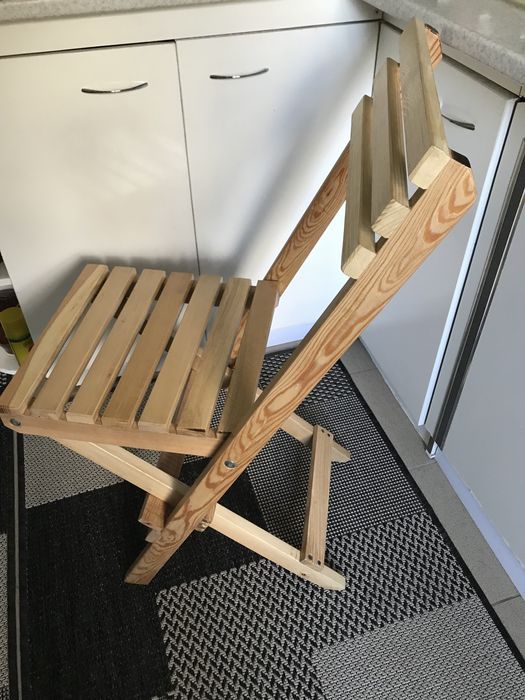 Розкладной стул из натурального дерева- ясень.