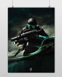 Duża antyrama Plakat operator GROM żołnierz obraz