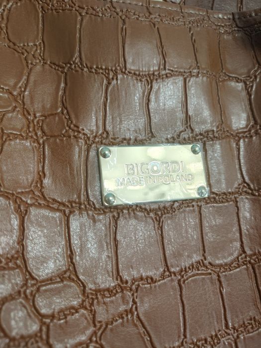 Bigordi Torebka Torba shopper cogniac croco