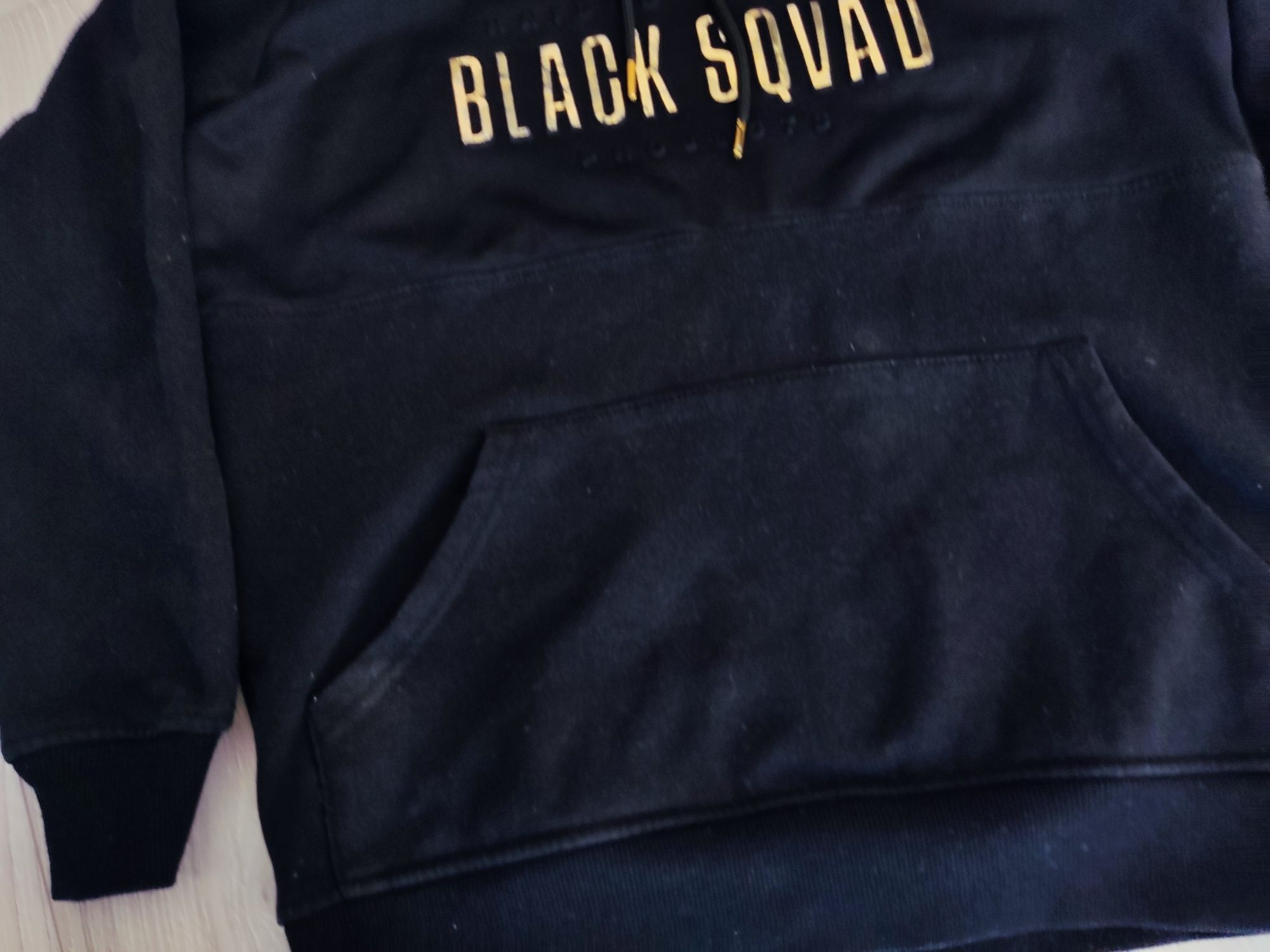 Bluza z kapturem Black Squad rozmiar S męska damska unisex czarna