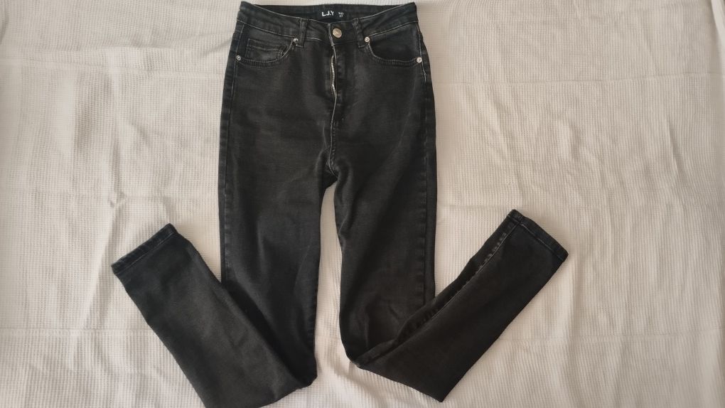 Скини джинсы черные