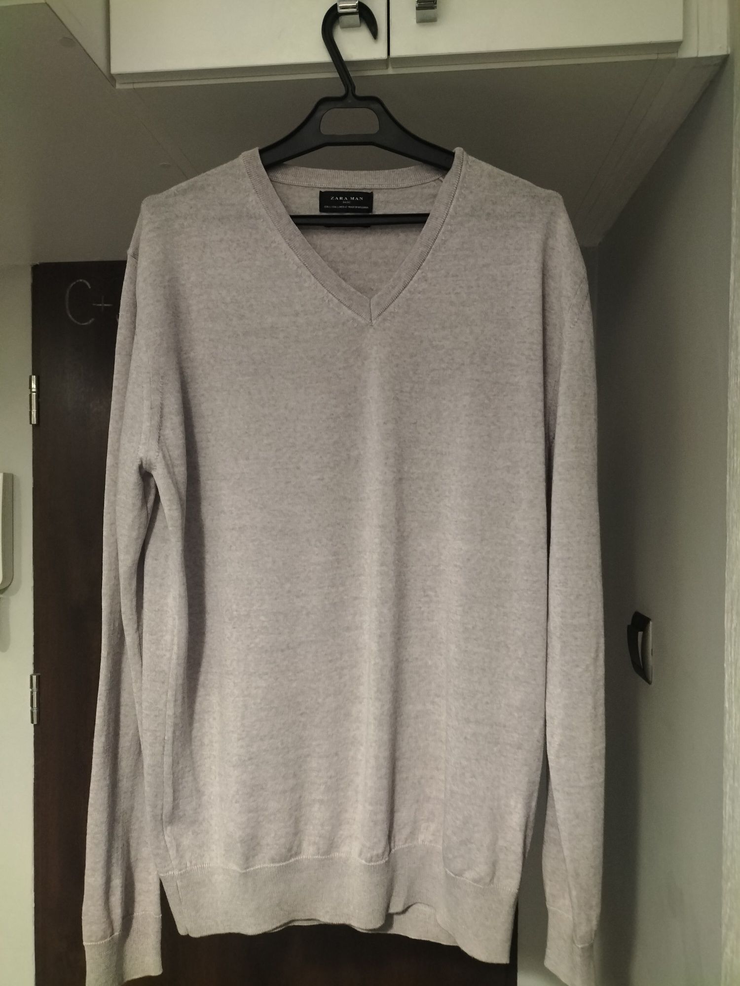 Sweter męski Zara szary rozmiar L
