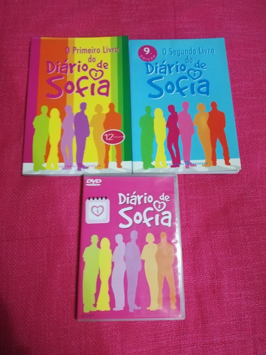 Livros e DVD "Diário de Sofia" com Marta Gil