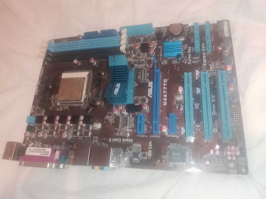 Материнськая плата Asus M4A77TD (AM3, AMD 770, PCI-Ex16)+atlon ADX2200