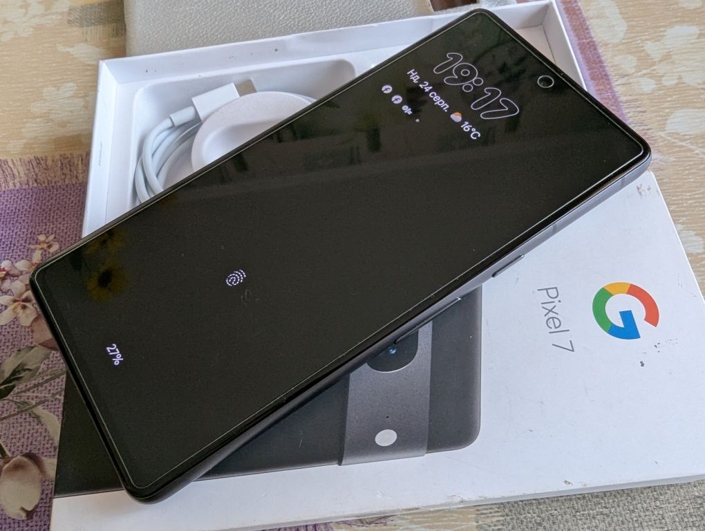 Google Pixel 7 Obsidian 8-128Gb/Neverlock/NFC/Без Вигорання/152 цикл.