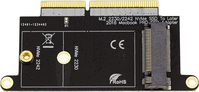 adapter m2 nvme kompatybilny z ssd firmy macbook pro a1708