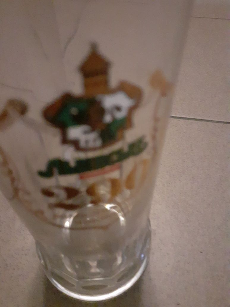 Kufel szklany do piwa lwowskiego