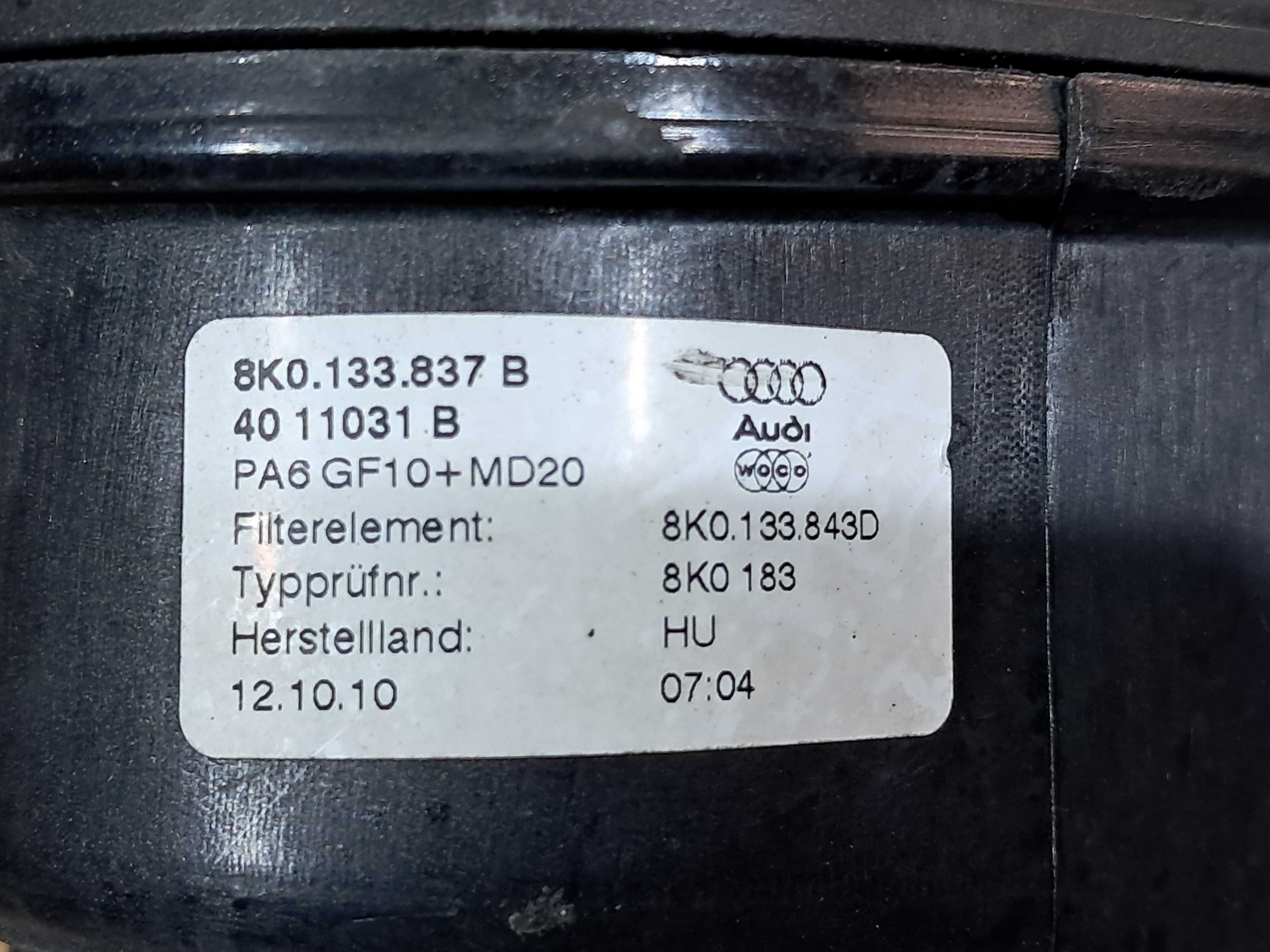 Obudowa filtra powietrza przepływomierz 3.0 TDI AUDI A4 B8 A5 8T Q5