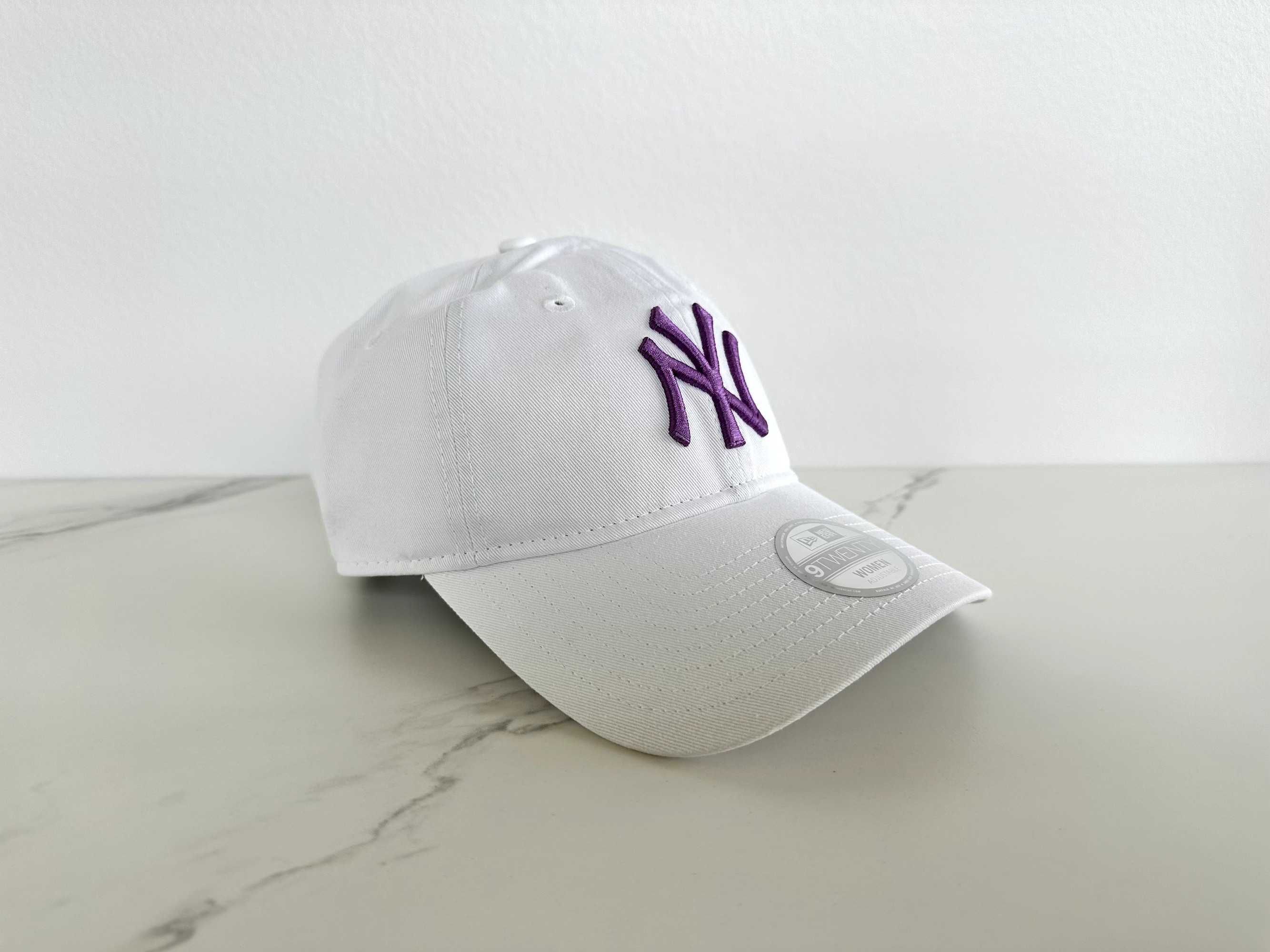 Czapka z daszkiem NEW ERA 9TWENTY 920 NewYork Yankees biały fioletowy
