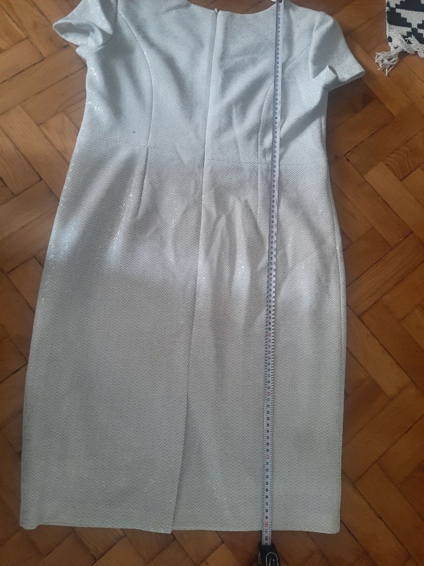 Bardzo elegancki zestaw Sukienka plus wdzianko 46,xxl na wesele,