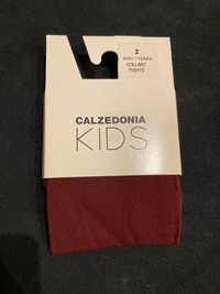 Rajstopki Calzedonia Kids, bordowe, rozmiar 86-92, den 50