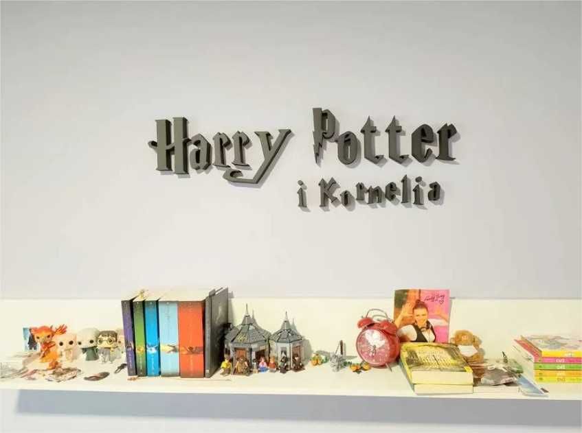 Potter i Lilianka. Napis 3D na ścianę.