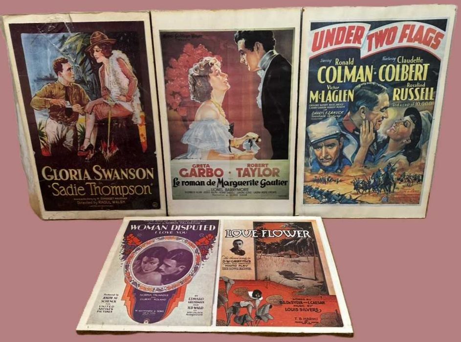 cartazes ou planfletos de cinema antigas