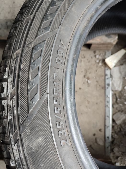 235.55.17 Hankook 2шт БУ склад шины резина из Европы всесезон 55 R17