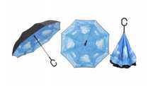 Parasol dwuwarstwowy odwrócony odwrotnie składany