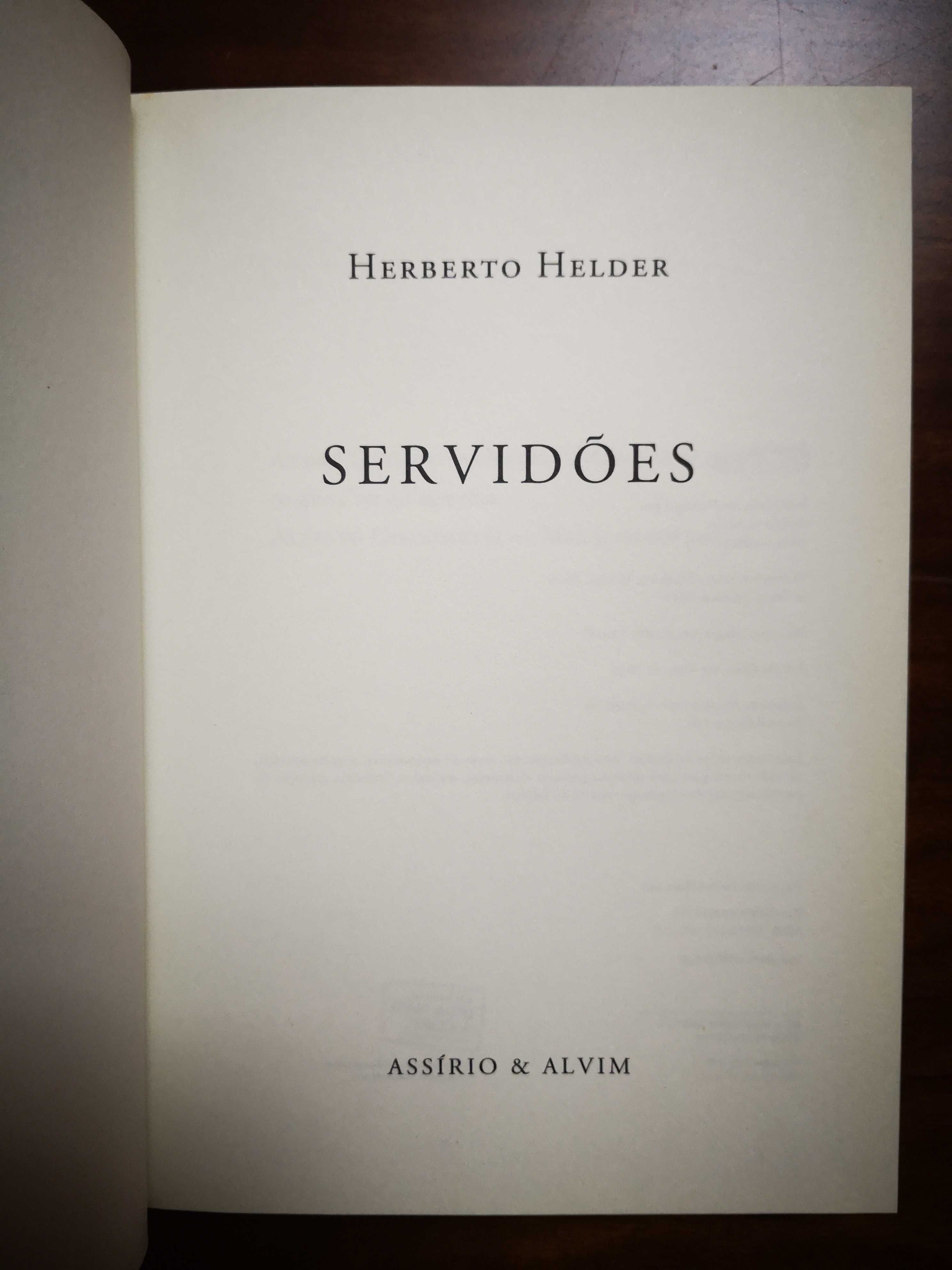 "Servidões" de Herberto Helder