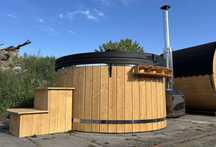 Balia świerkowa z hydromasażem ruska bania hot tub PRODUCENT drewno FV