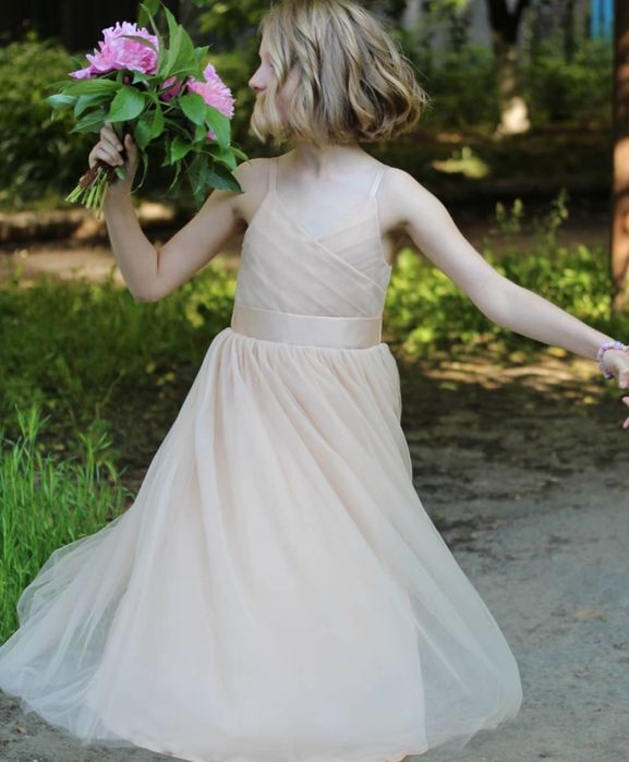 Сукня фатинова бежева