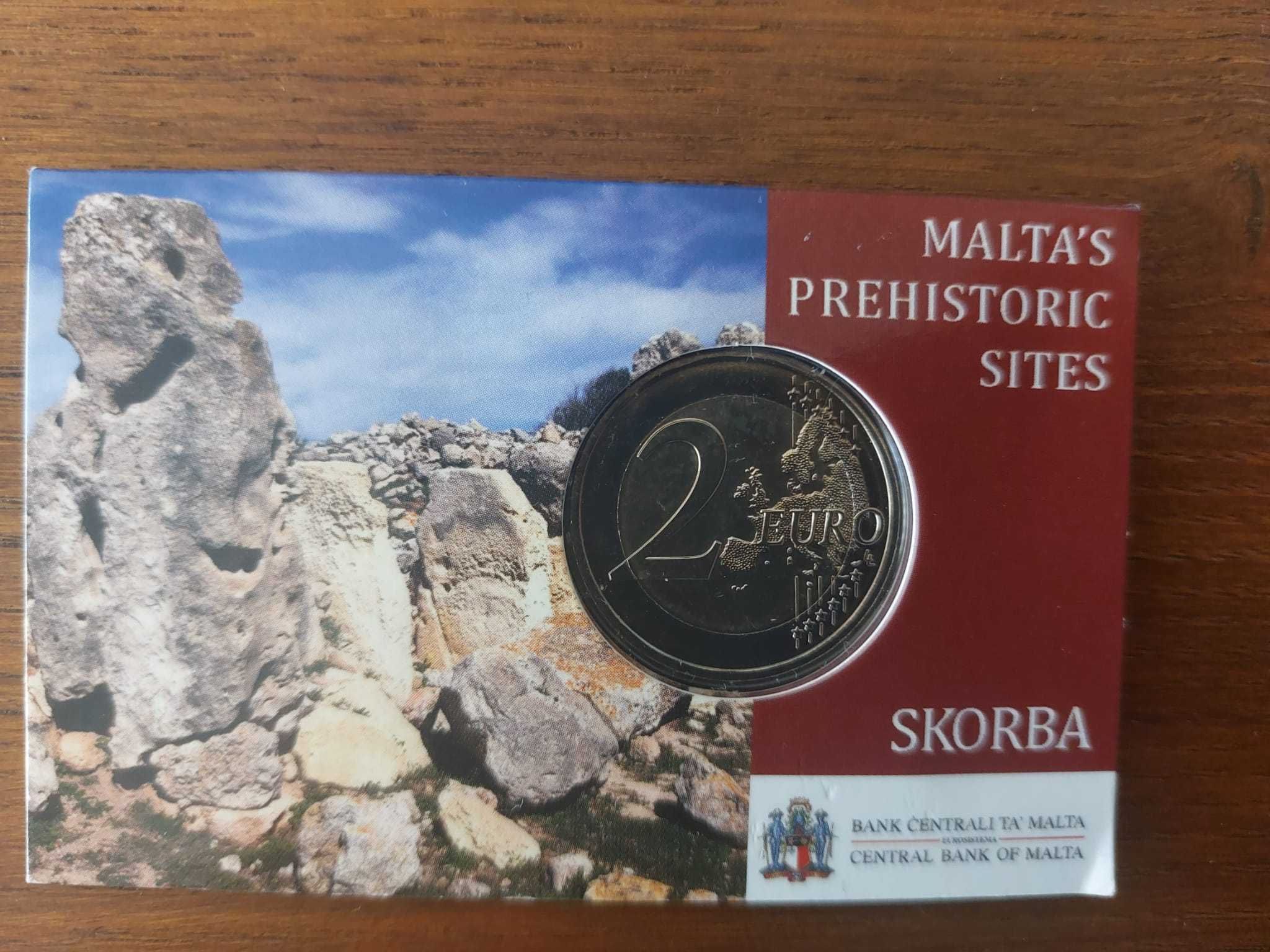 Coincard de 2€ Malta 2020 Templo de Skorba (marca Cornucópia)