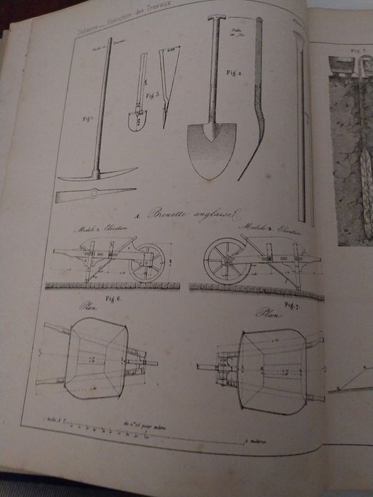Édition originale – Atlas complet – A. Debauve – Dunod 1872 – Ponts et