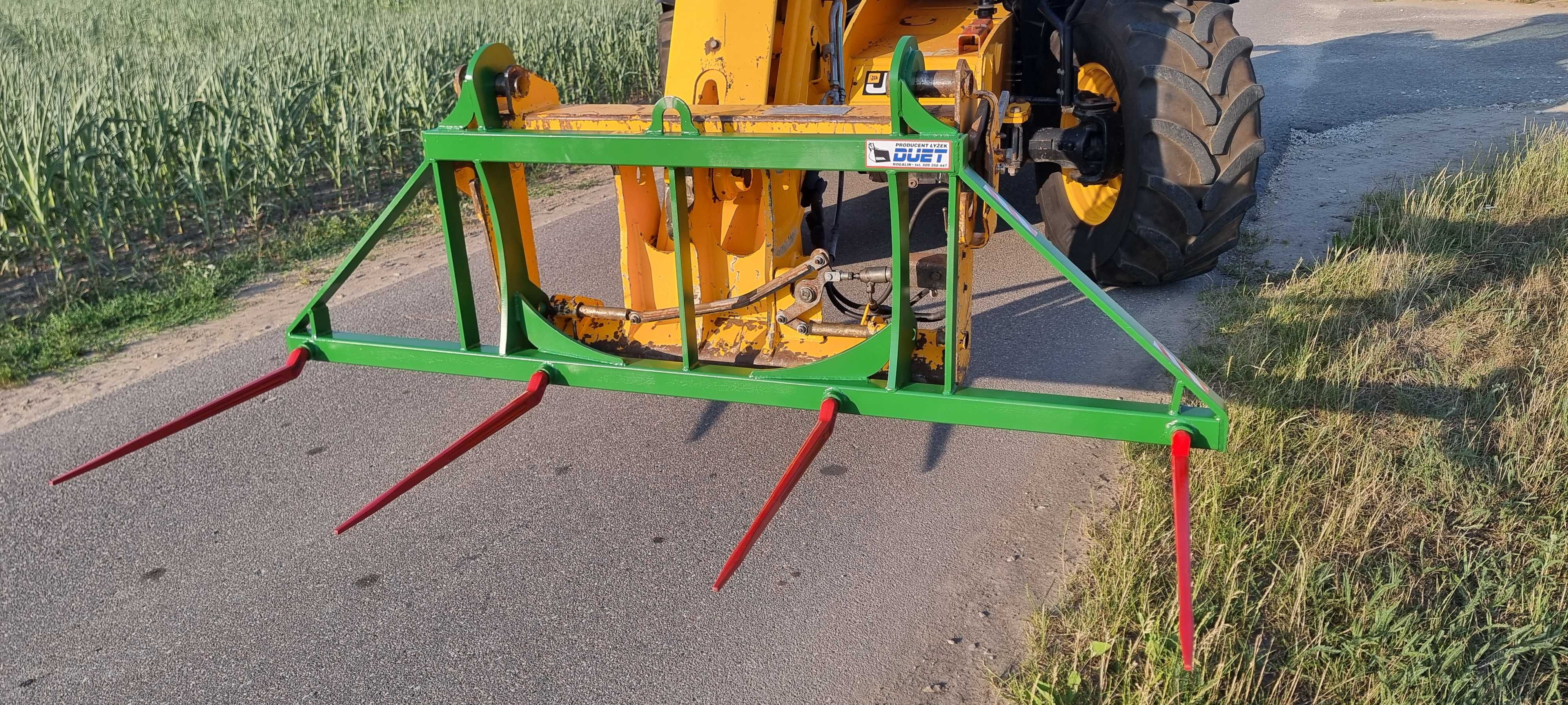 widły do slomy bel snopków balotów kiszonki manitou merlo jcb claas