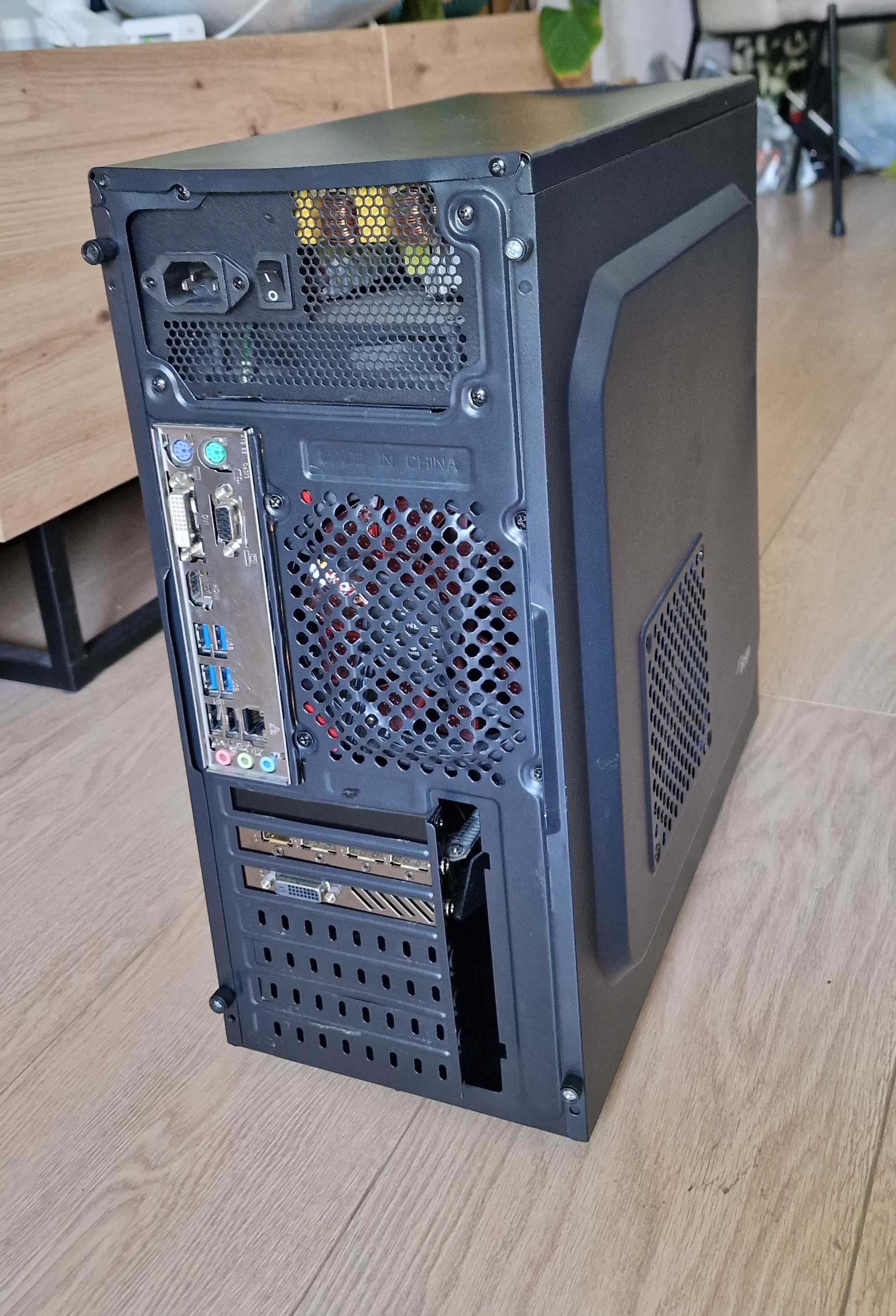 Komputer do gier Ryzen 5, graf RX Gigabyte, 16GB ram, SSD nmve, Wawa