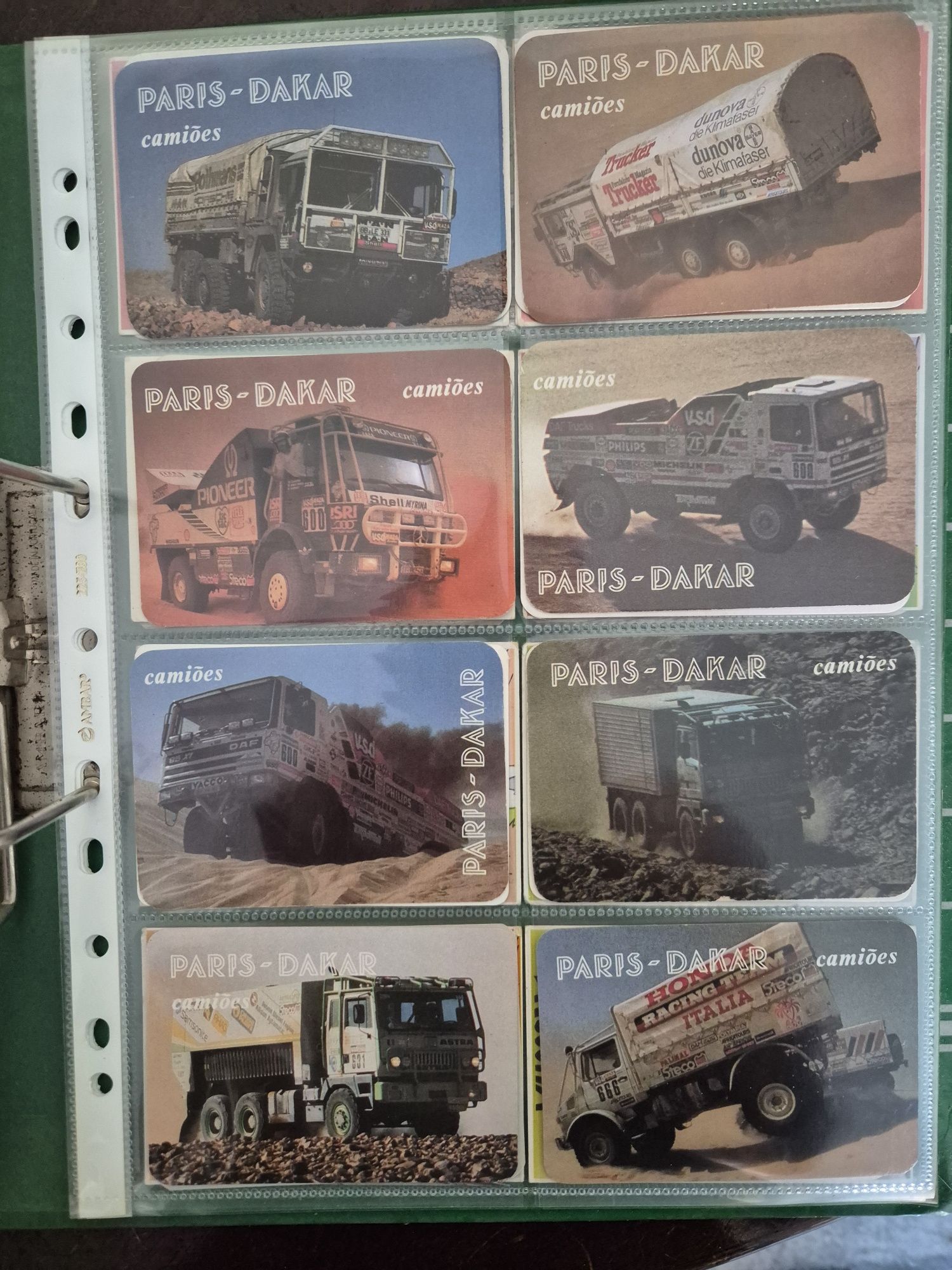 Coleção de calendários de bolso
