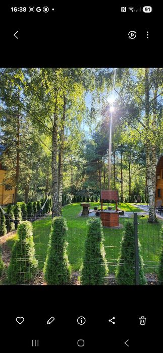 Domek caloroczny  z andresola nad pieknym jeziorem