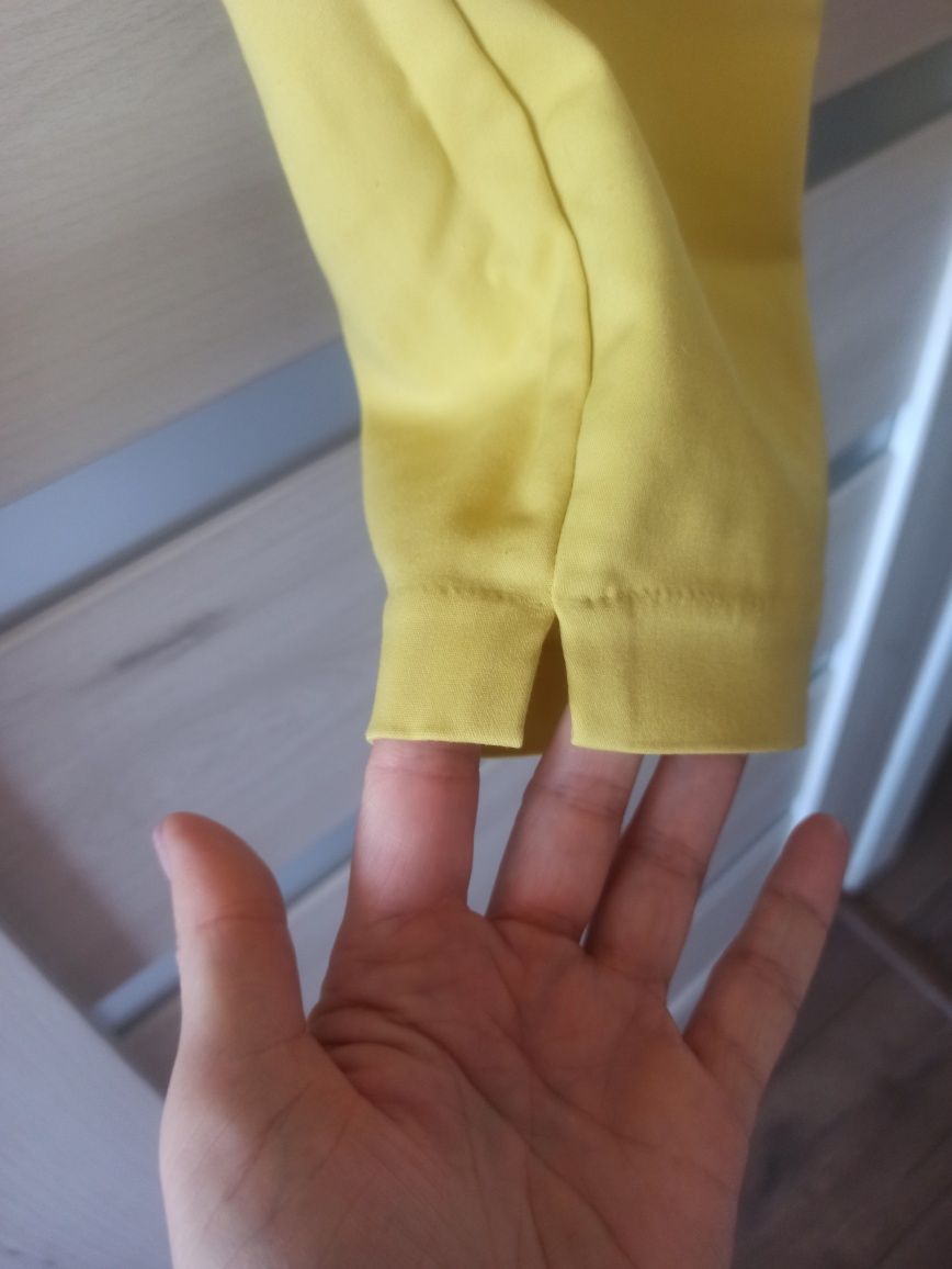 Żółte spodnie letnie