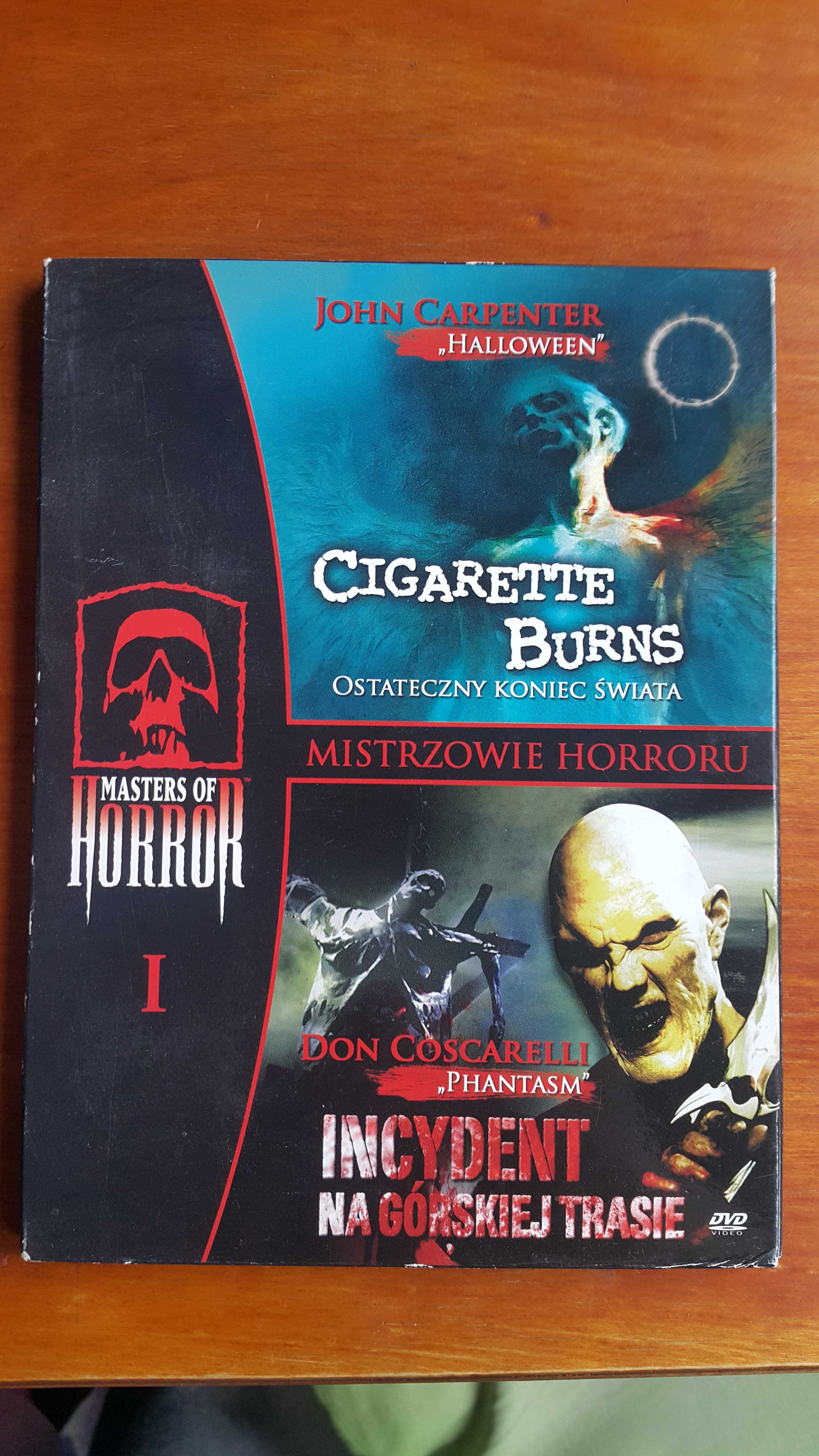 Filmy "Cigarette Burns" i "Incydent na górskiej trasie "  jedna płyta