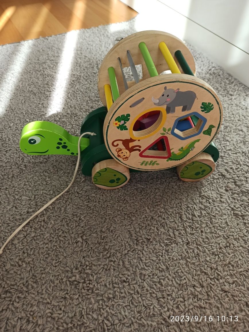 3 Sortery fisher price garnuszek na klocuszek,