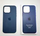 Apple iPhone 15 Pro Max Silicone Case etui silikonowe niebieskie blue