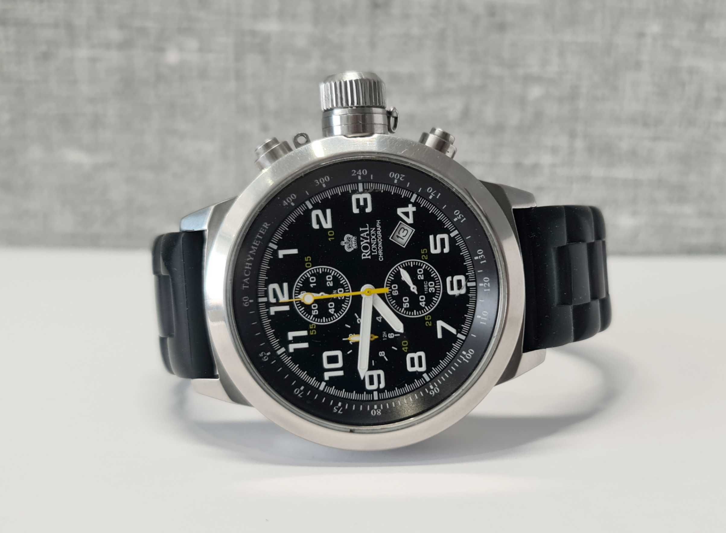 Чоловічий годинник часы Royal London 4795-C3A 47мм та Invicta