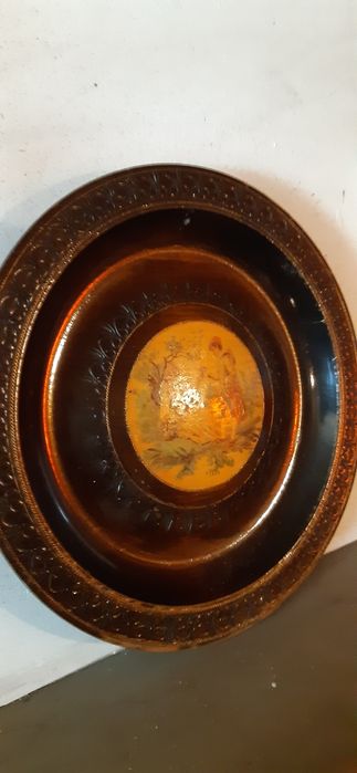 Patera drewniana PRL