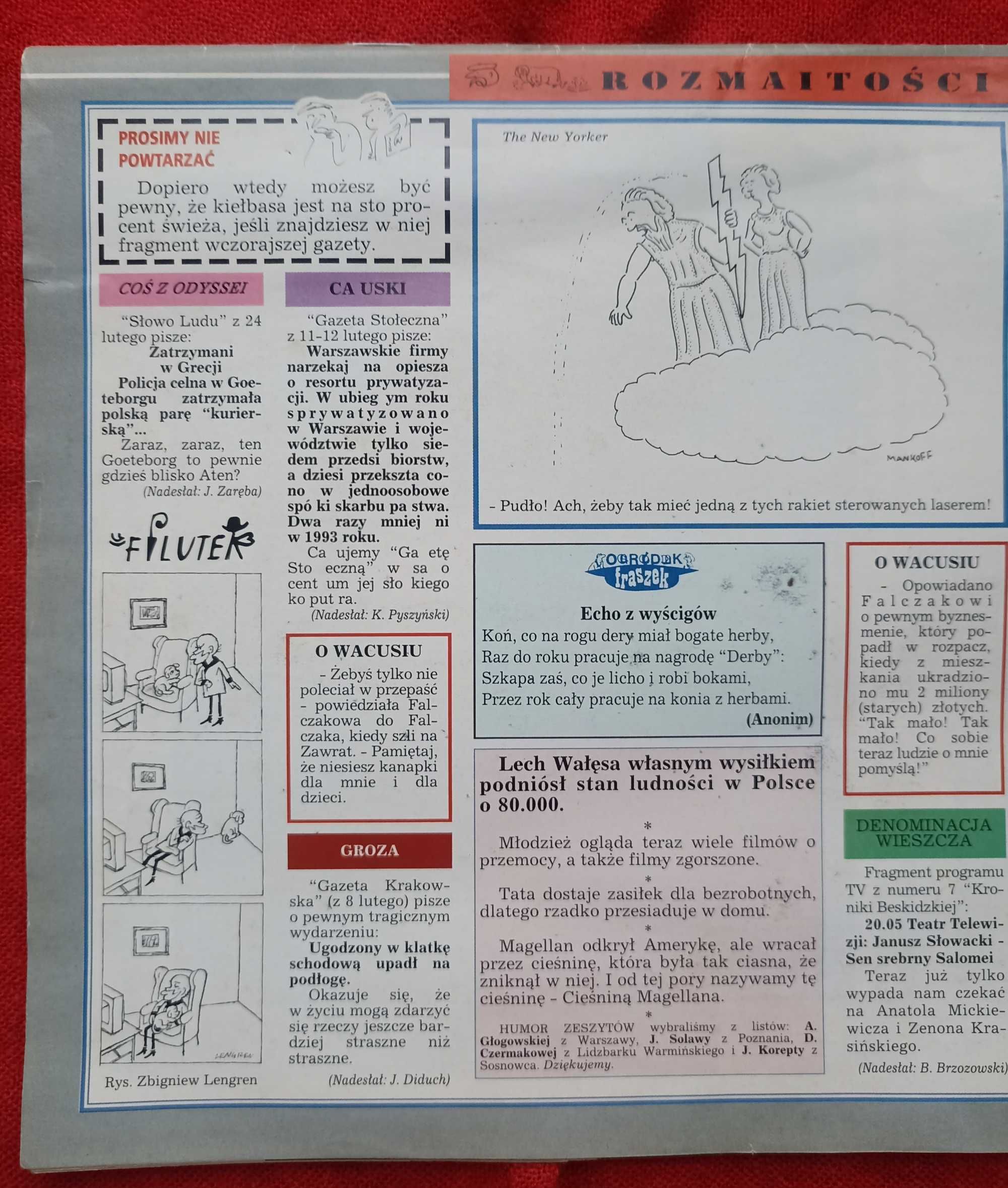 Tygodnik "Przekrój" dla koneserów nr 13/1995
