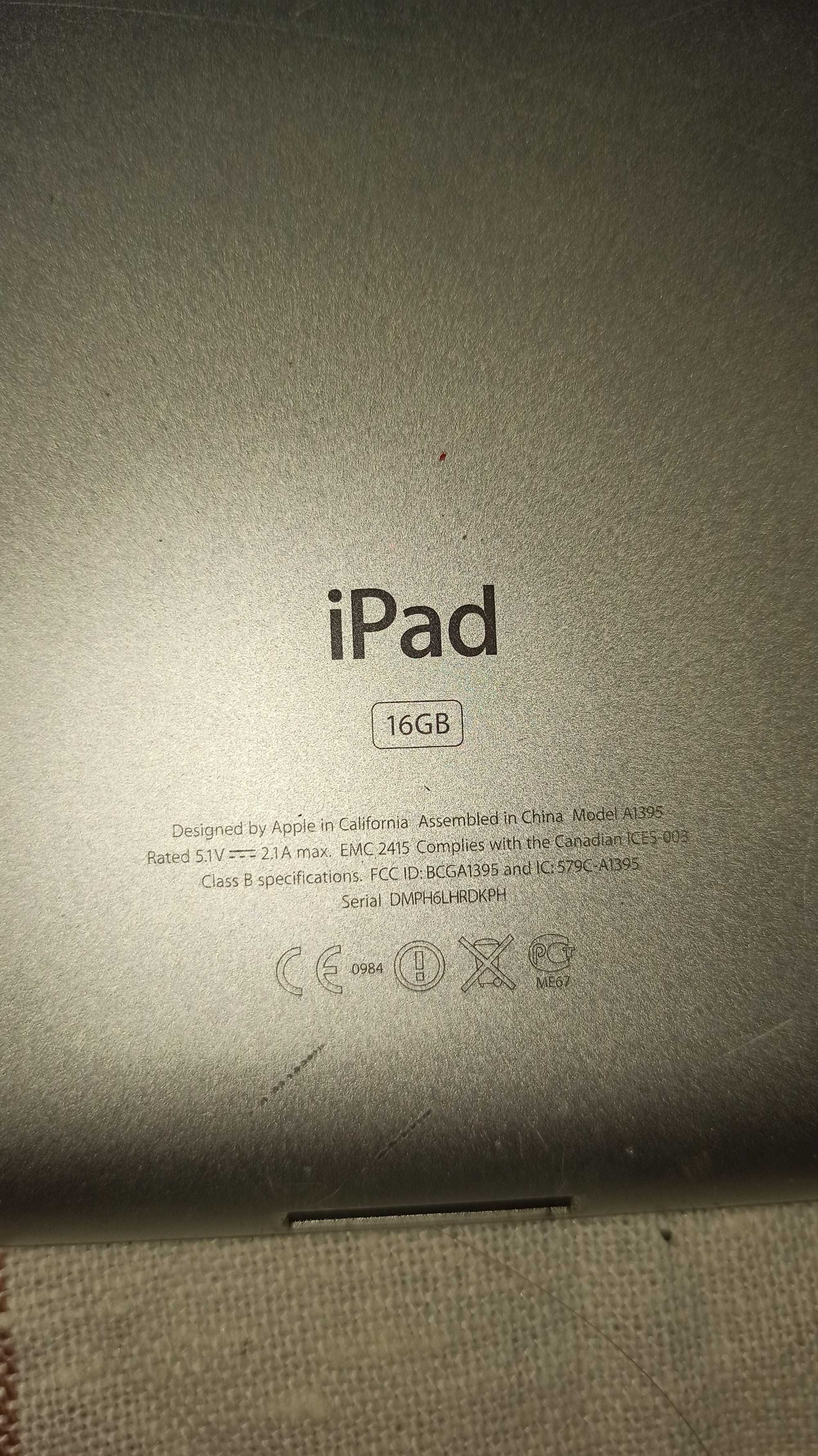 Планшет Apple Ipad 2 , A1395 , 16 gb