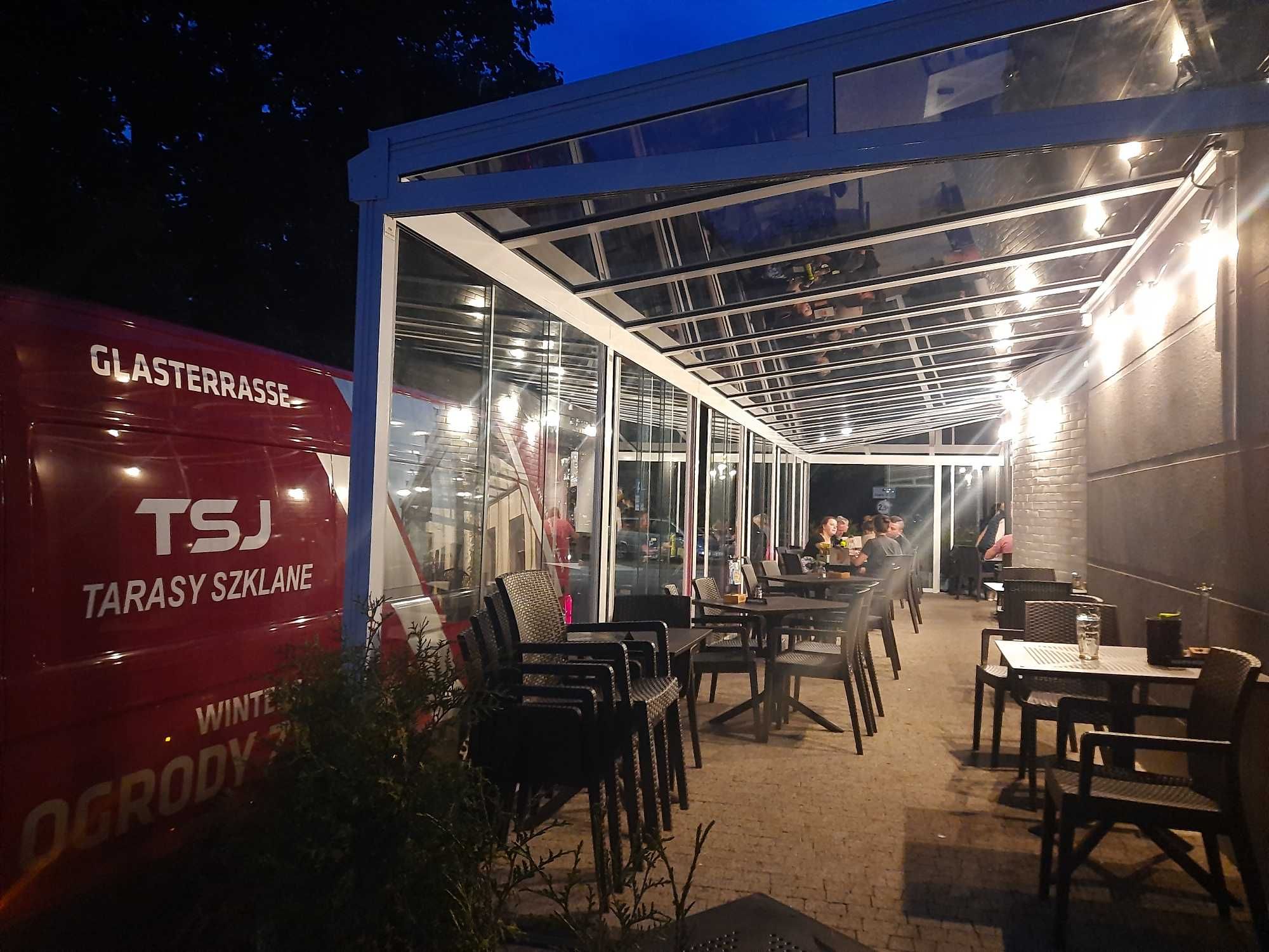 Restauracja Ogród Zimowy, oranżeria, taras szklany