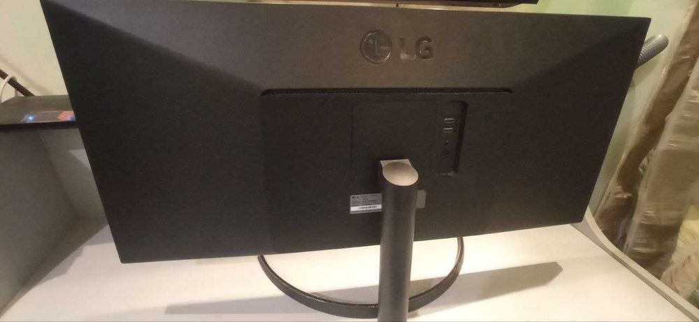 Монітор 34" LG UltraWide сірий екран