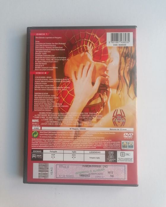 Dvd Homem Aranha da Marvel