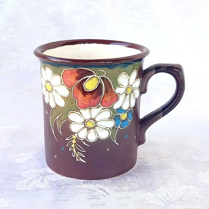 Чашки ручної роботи, пологогівська кераміка НОВІ!