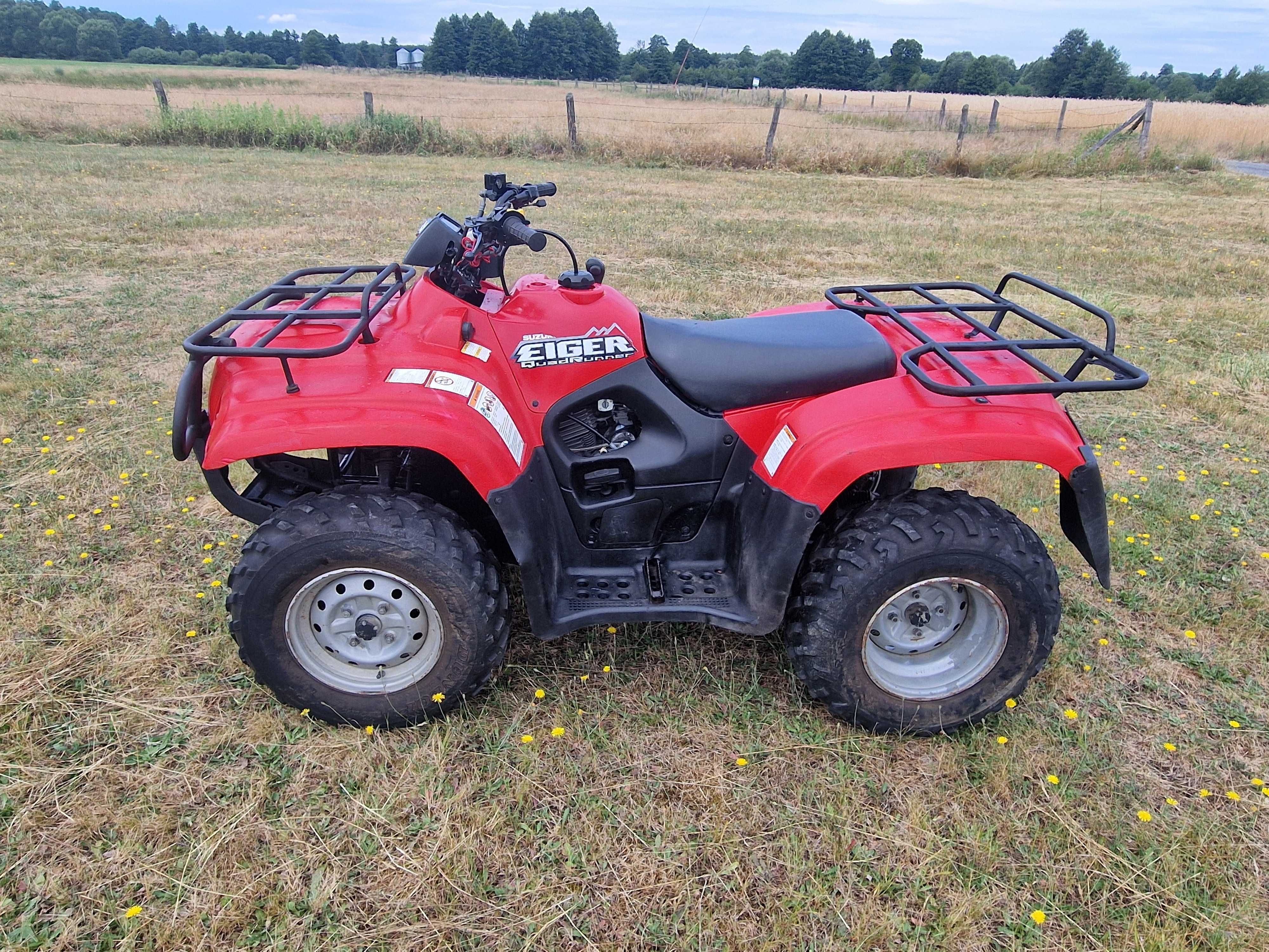 Quad Suzuki Eiger 400 Automat 4x4 2x4 stan bdb Fv23% cena brutto!