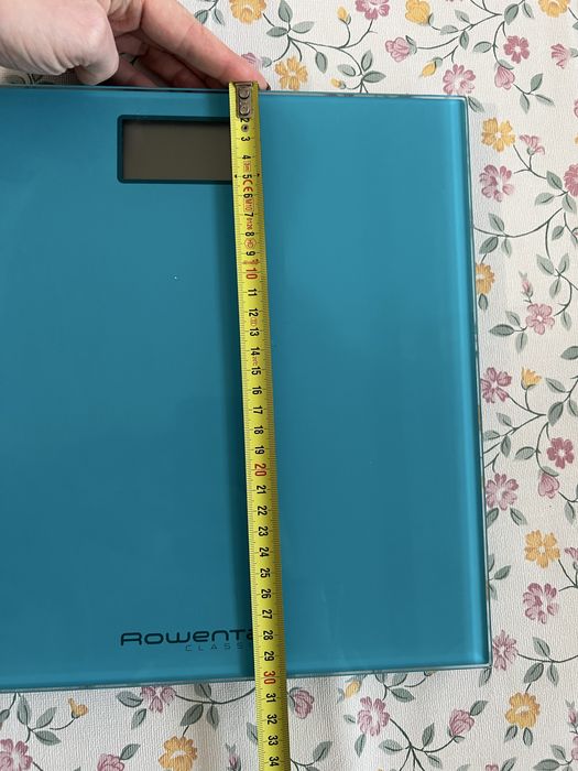 Balança digital azul