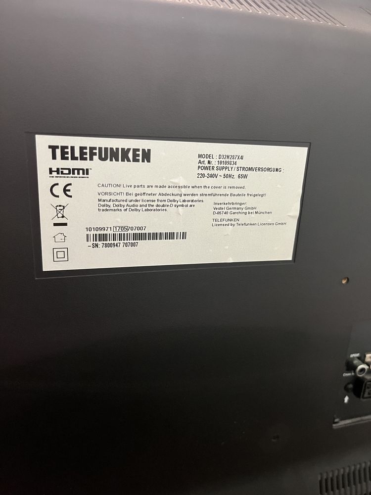 Телевізор Telefunken 32”