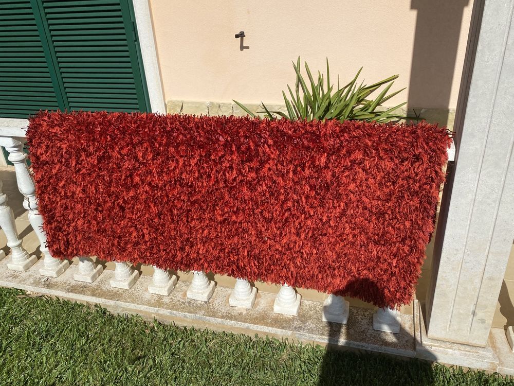Carpete vermelha de pelo alto (160x125)