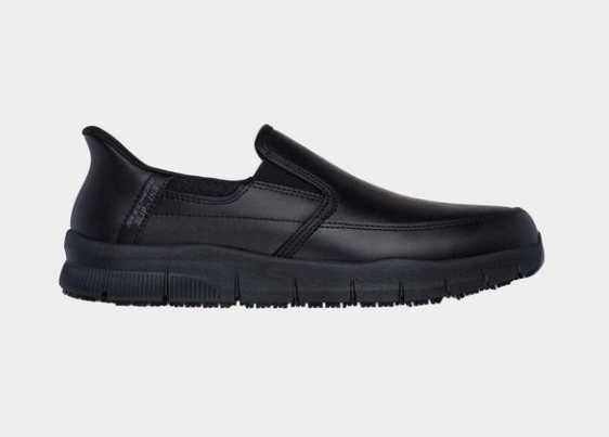 Оригінальні чоловічі сліпони skechers / сліпони чорного кольору