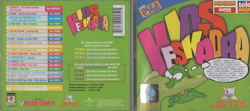 Kids Eskadra - CD: Bomfunk Mc's Sash! - 2001